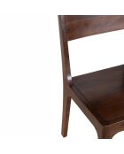 Chaise exotique marron Acacia Arad II marron - 43x50x85 cm