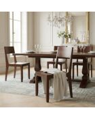 Chaise exotique marron Acacia Arad II marron - 43x50x85 cm