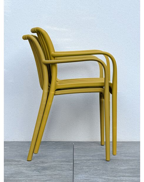 2 Gartenstühle TIAGO Senfgelb