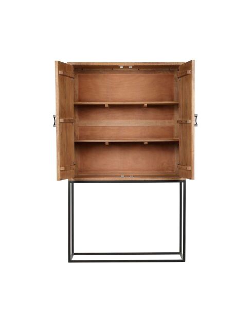 Manguier Solaris II beige uitgesneden hoog dressoir - 100x42x170 cm