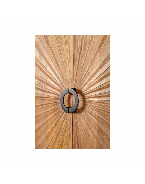 Manguier Solaris II beige uitgesneden hoog dressoir - 100x42x170 cm