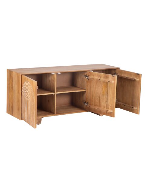 Eran beige dressoir met 3 deuren - 160x44x76 cm