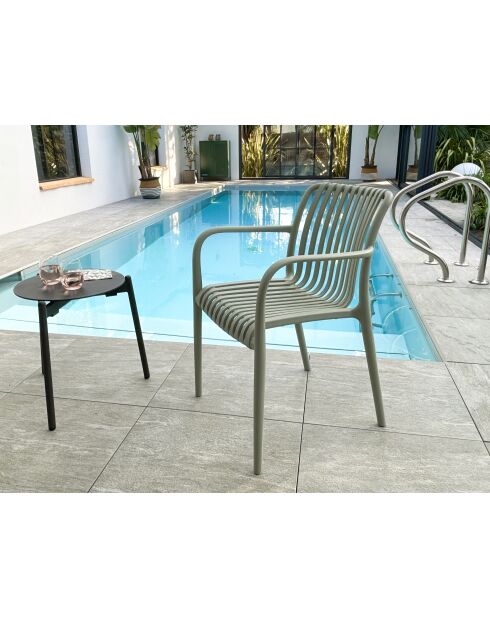 2 fauteuils de jardin TIAGO vert olive