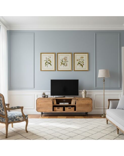 Mango Maidi beige tv-meubel - 160x55x40 cm