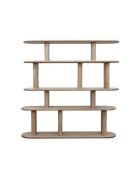 Etagère avec 4 etagère ouverte Brun Organic marron - 180x40x180 cm