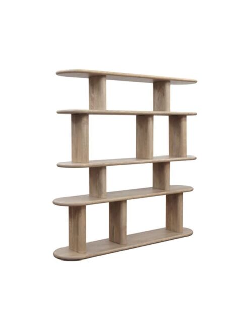 Etagère avec 4 etagère ouverte Brun Organic marron - 180x40x180 cm