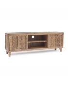 Acacia Punjab-II 2-türiger TV-Ständer gelb/gold - 170x40x60 cm