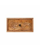 Tv-meubel 2 laden, 1 plank Manguier Sculture II beige - 158x50x57 cm