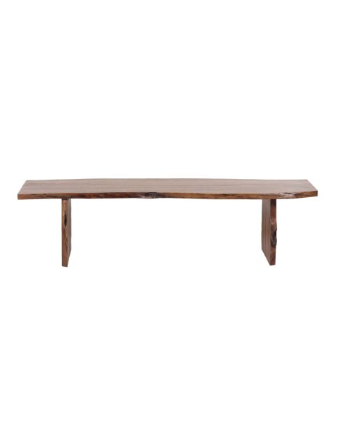 Bank met natuurlijke rand Acacia Sansur bruin - 178x41x46 cm