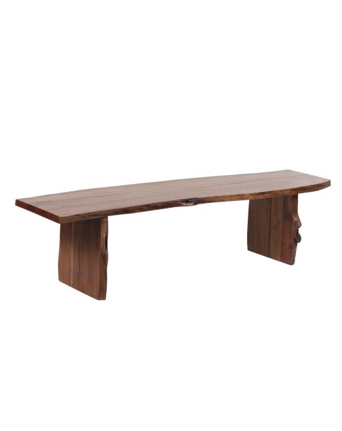 Bank met natuurlijke rand Acacia Sansur bruin - 178x41x46 cm