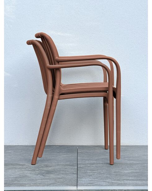 2 TIAGO Terracotta Gartenstühle