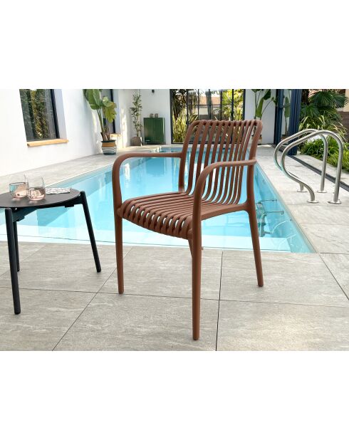 2 TIAGO Terracotta Gartenstühle