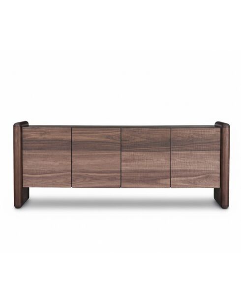 Buffet 4 Portes Callisto marron - 200x45x80 cm