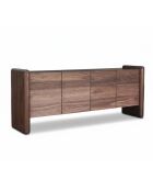 Buffet 4 Portes Callisto marron - 200x45x80 cm