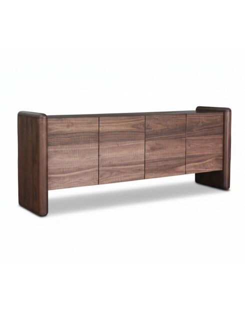 Buffet 4 Portes Callisto marron - 200x45x80 cm