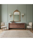 Buffet 4 Portes Callisto marron - 200x45x80 cm