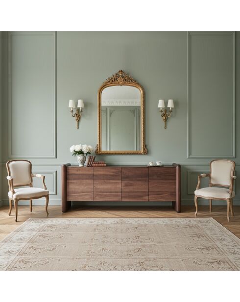 Buffet 4 Portes Callisto marron - 200x45x80 cm