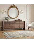 Buffet 4 Portes Callisto marron - 200x45x80 cm