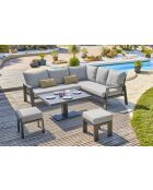Set de jardín IBIZA de 7 plazas beige/gris antracita