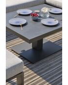 Set de jardín IBIZA de 7 plazas beige/gris antracita