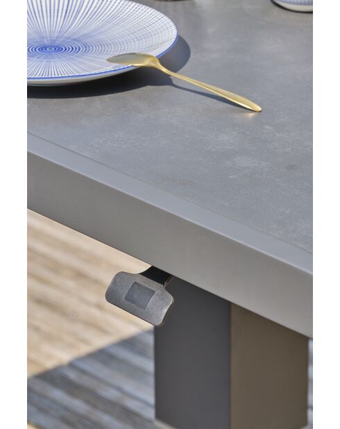 IBIZA 7-Sitzer-Gartengarnitur beige/anthrazitgrau