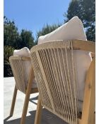 SERENA 6-Sitzer-Gartengarnitur aus Akazienholz in Braun und Grau