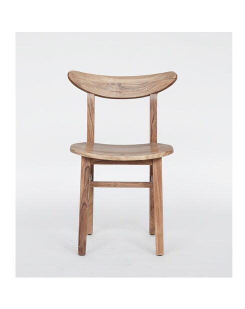 Acacia Fusion Natural Stoel beige - 46x46x83 cm