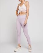 Reggiseno sportivo tecnico UA Seamless Low Long Heather rosa chiaro