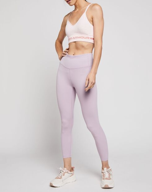 Reggiseno sportivo tecnico UA Seamless Low Long Heather rosa chiaro