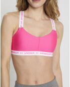 Technische sportbeha UA roze/wit