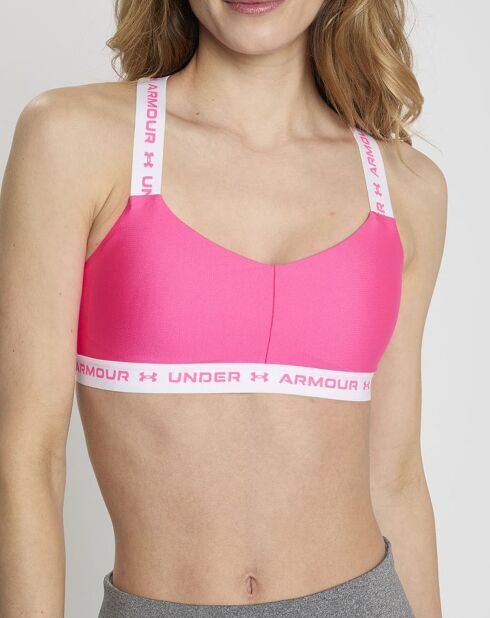 Technische sportbeha UA roze/wit