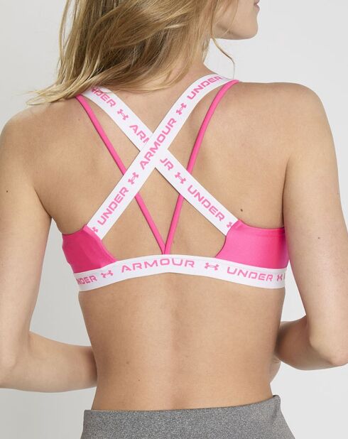 Technische sportbeha UA roze/wit