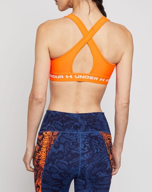 Reggiseno sportivo tecnico Orange Mid Crossback