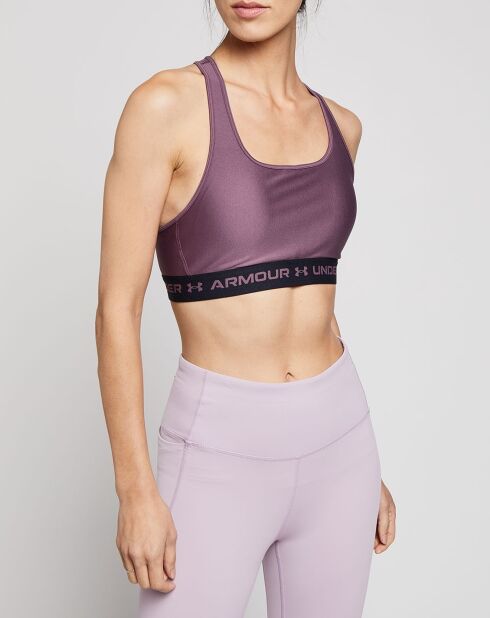 Reggiseno sportivo tecnico viola Mid Crossback