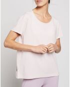 Lichtroze Tech T-shirt van UA Rush Energy Core