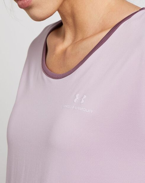 Maglietta tecnica UA Rush Energy Colorblock viola parma