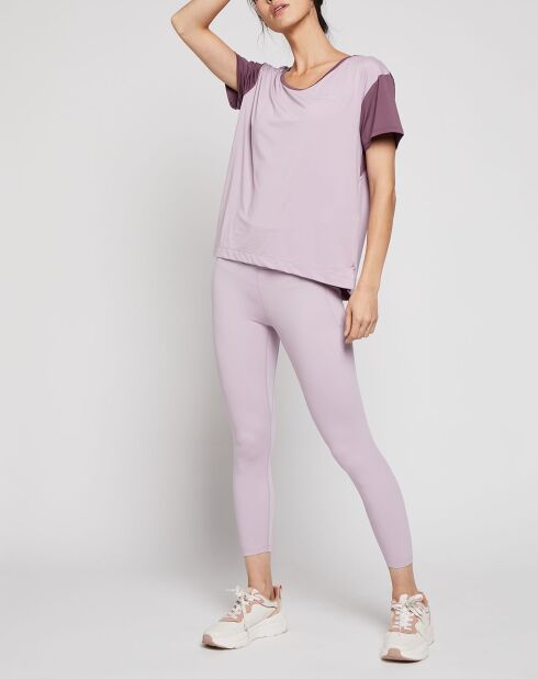 Maglietta tecnica UA Rush Energy Colorblock viola parma