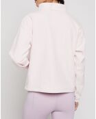 UA Rush Fleece-Funktions-Sweatshirt mit 1/2 Reißverschluss, hellrosa