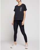 UA Repeat Wordmark Grafik-T-Shirt, schwarz