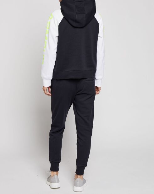 UA Rival Fleece zwart/witte hoodie