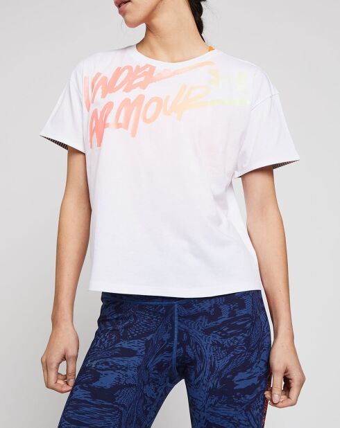 T-Shirt Live Chroma Graphic blanc