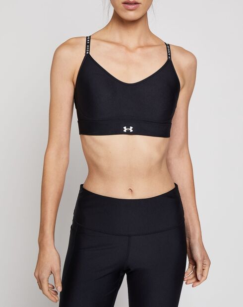 UA Infinity technische sportbeha met laag bedekte zwarte