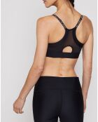UA Infinity technische sportbeha met laag bedekte zwarte