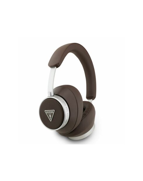Bluetooth 5.4 ENC Guess Saffiano bruine koptelefoon
