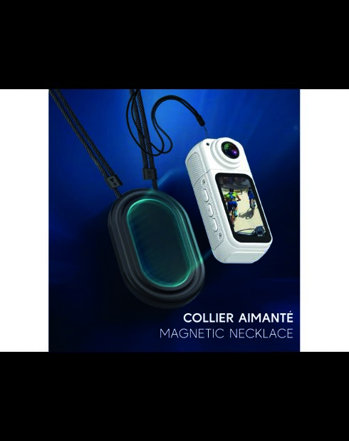 2,7K wifi 180° bodycamera met wit magnetix-model