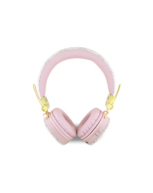 Guess 4G Bluetooth 5.3 roze hoofdtelefoon