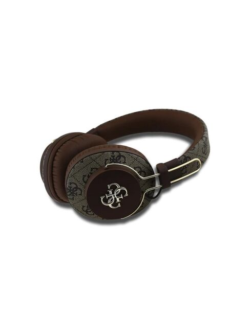 Bluetooth 5.3 ENC Guess 4G metalen bruine hoofdtelefoon