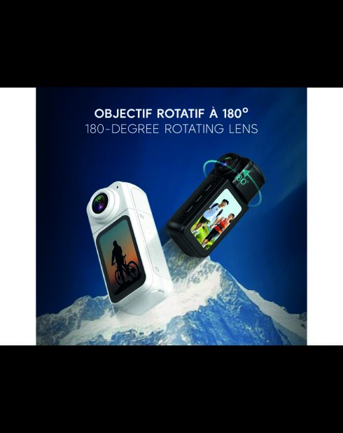 2,7K wifi 180° bodycamera zwart magnetix-model