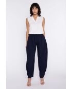 Marineblauwe broek Kalysaé