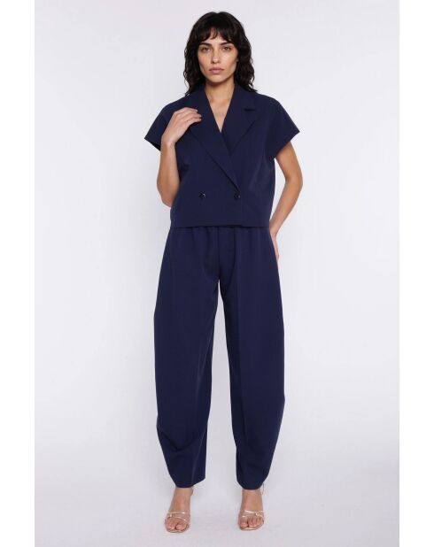 Marineblauwe broek Kalysaé
